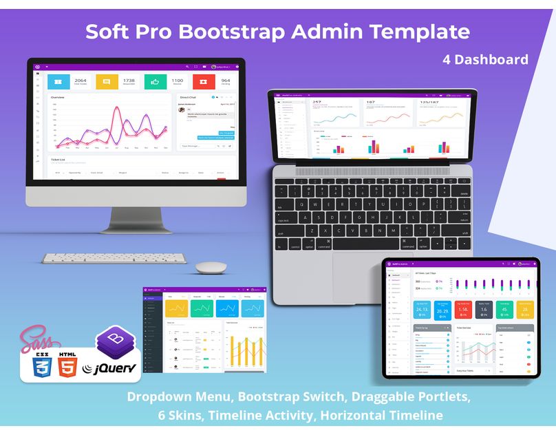 Bootstrap 4 Admin Template