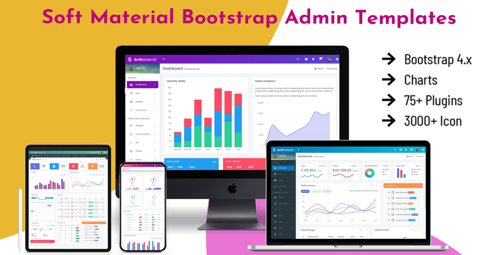 Responsive Admin Dashboard Template