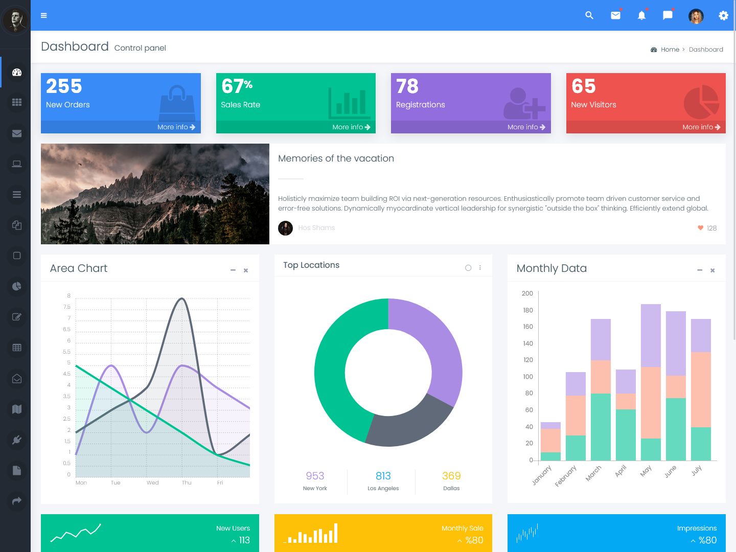 Cryptocurrency Admin Dashboard Template