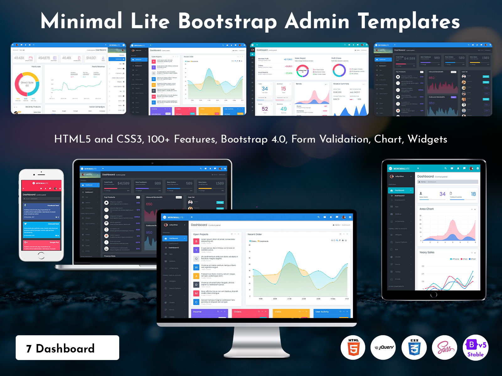 Minimal Lite - Bootstrap Admin Templates