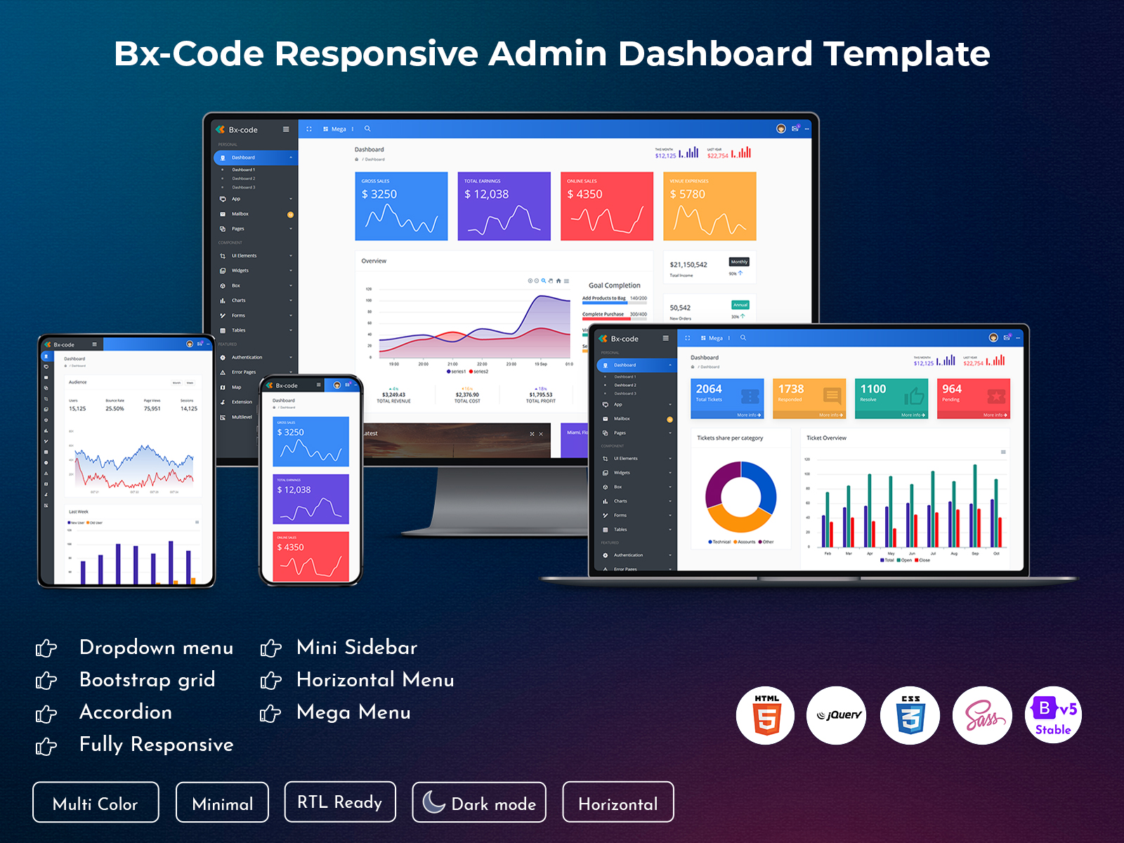 Bootstrap Admin Template & Dashboard UI Kit – Bx Code