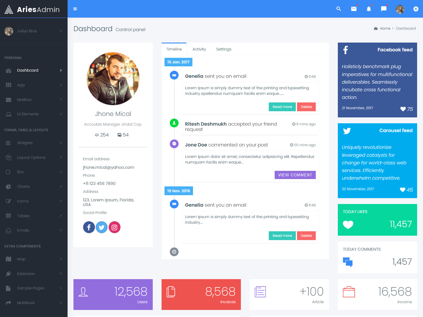 Bootstrap 4 Admin Templates 