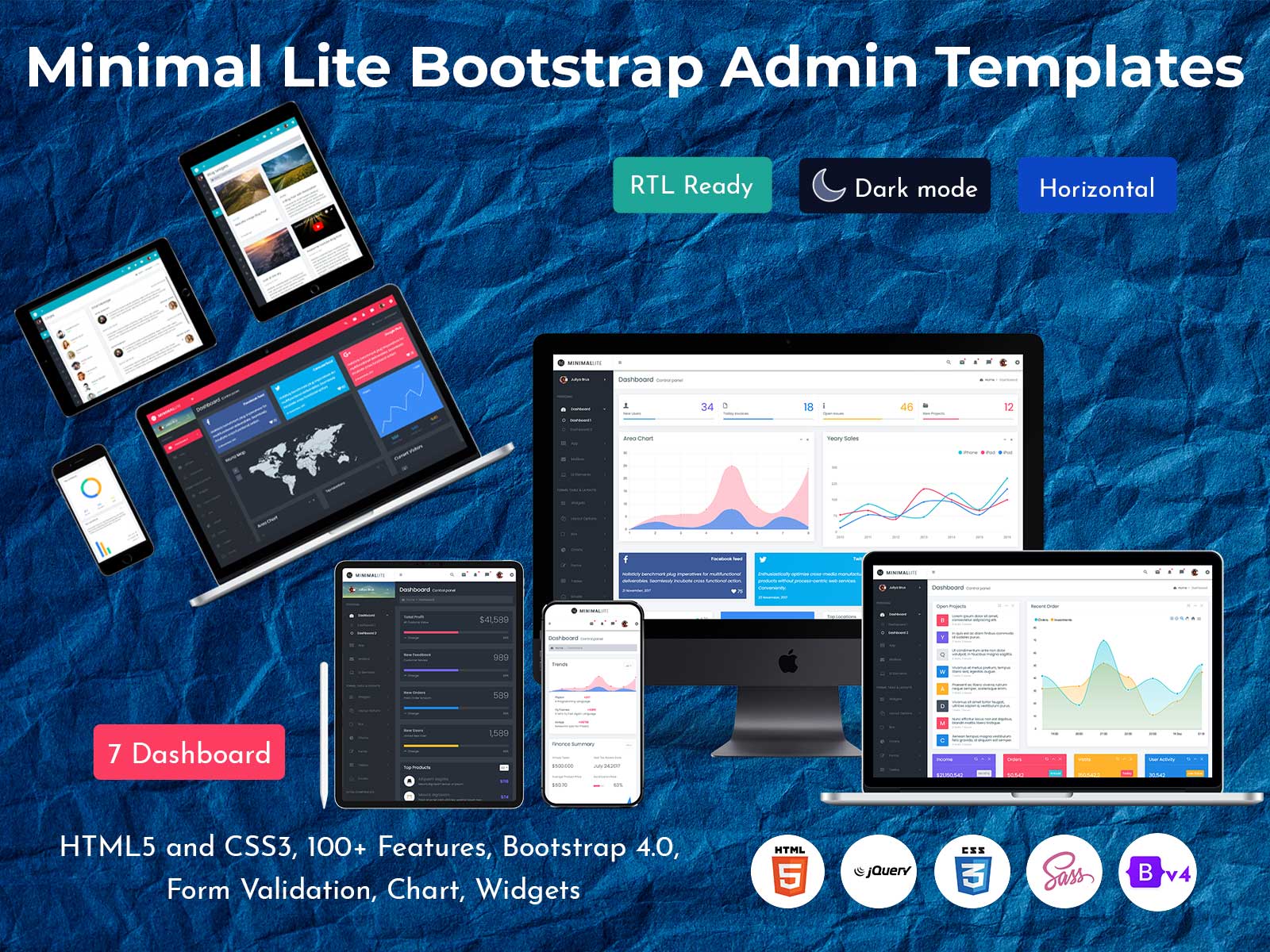 Minimal Lite – Bootstrap Admin Web App With Bootstrap UI Kit