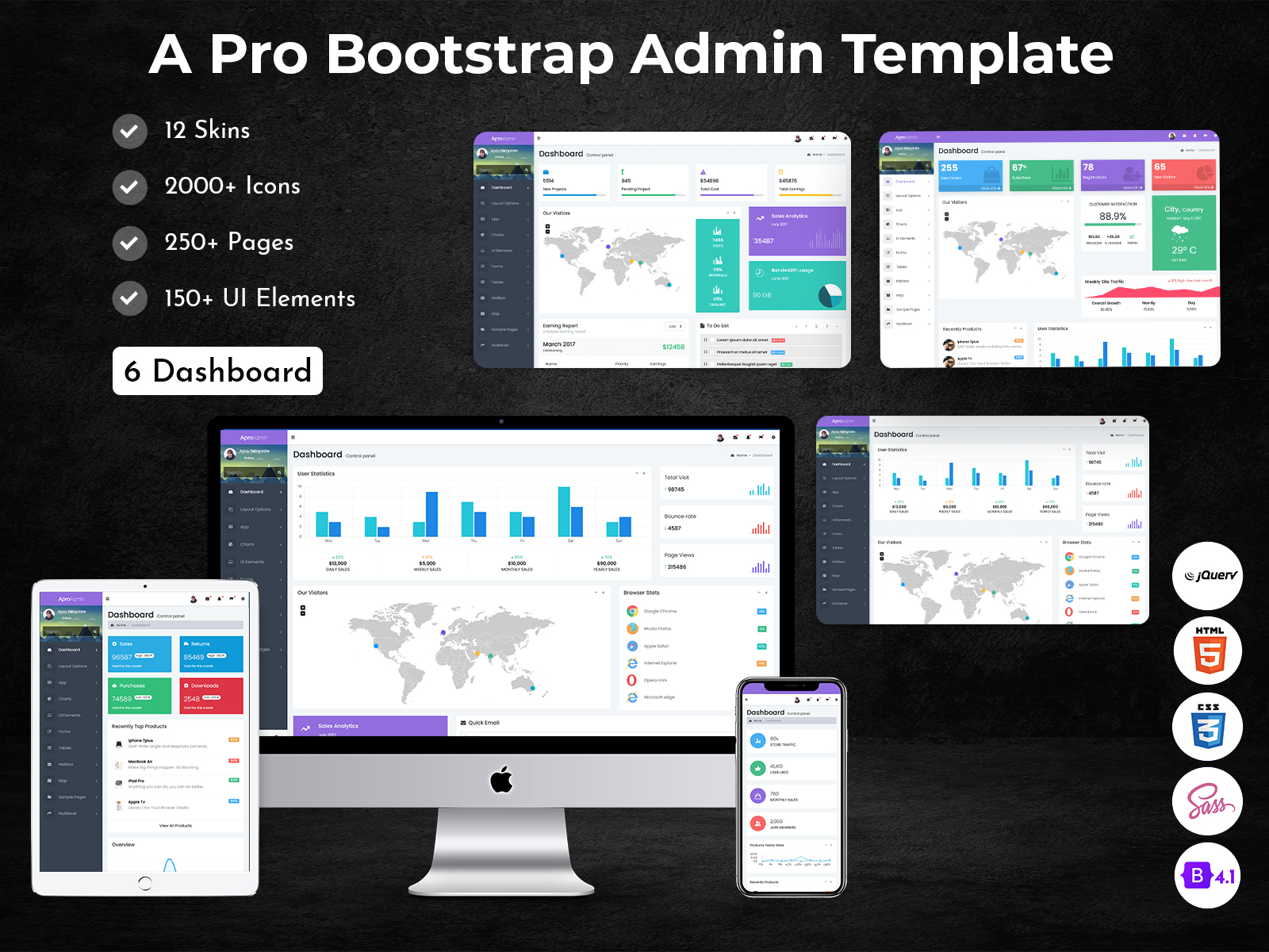 A Pro – Bootstrap Admin Dashboard With Dashboard UI Kit