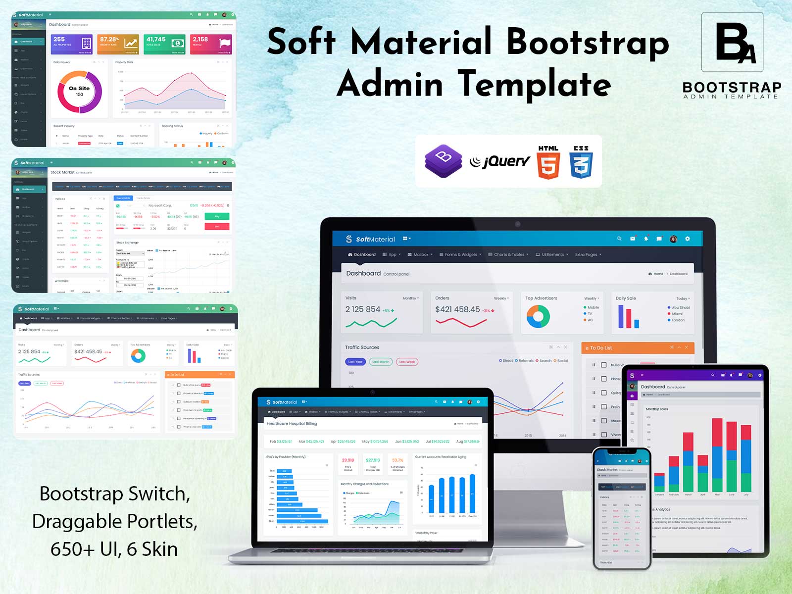 Soft Material – Admin Dashboard UI Kit & Bootstrap UI Kit