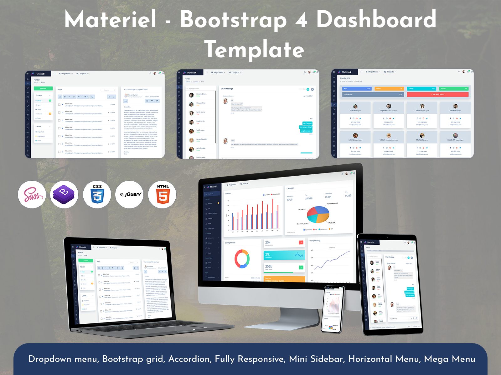 Bootstrap 4 Admin Dashboard With Dashboard UI Kit – Material