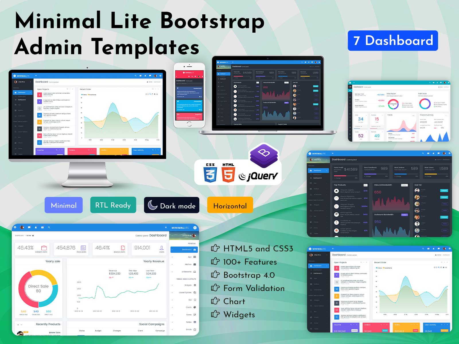 Minimal Lite – Bootstrap Admin Templates With Bootstrap 4