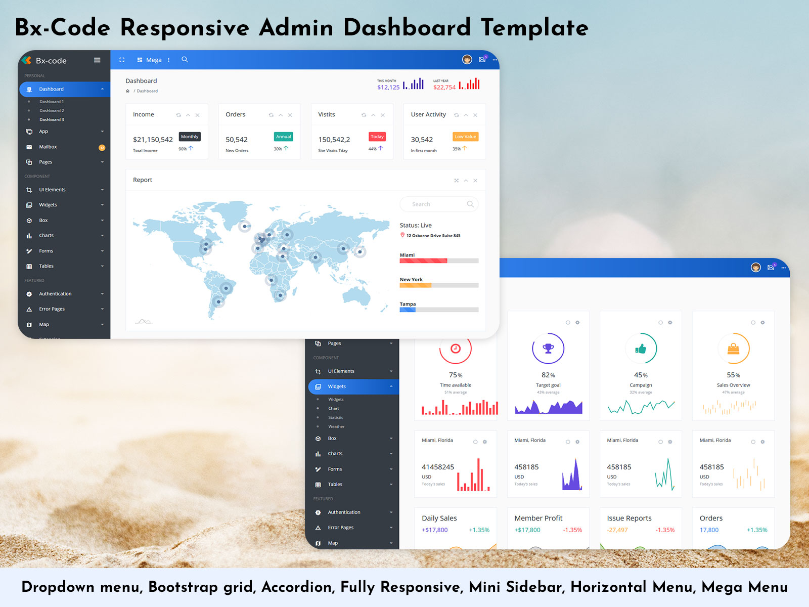 Bx Code Responsive Admin Dashboard Template