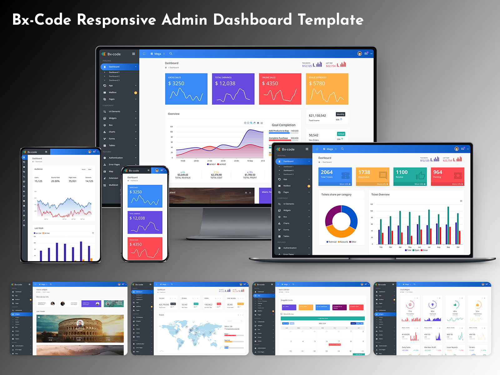 Bx Code – Bootstrap 4 Admin Dashboard WebApp Template