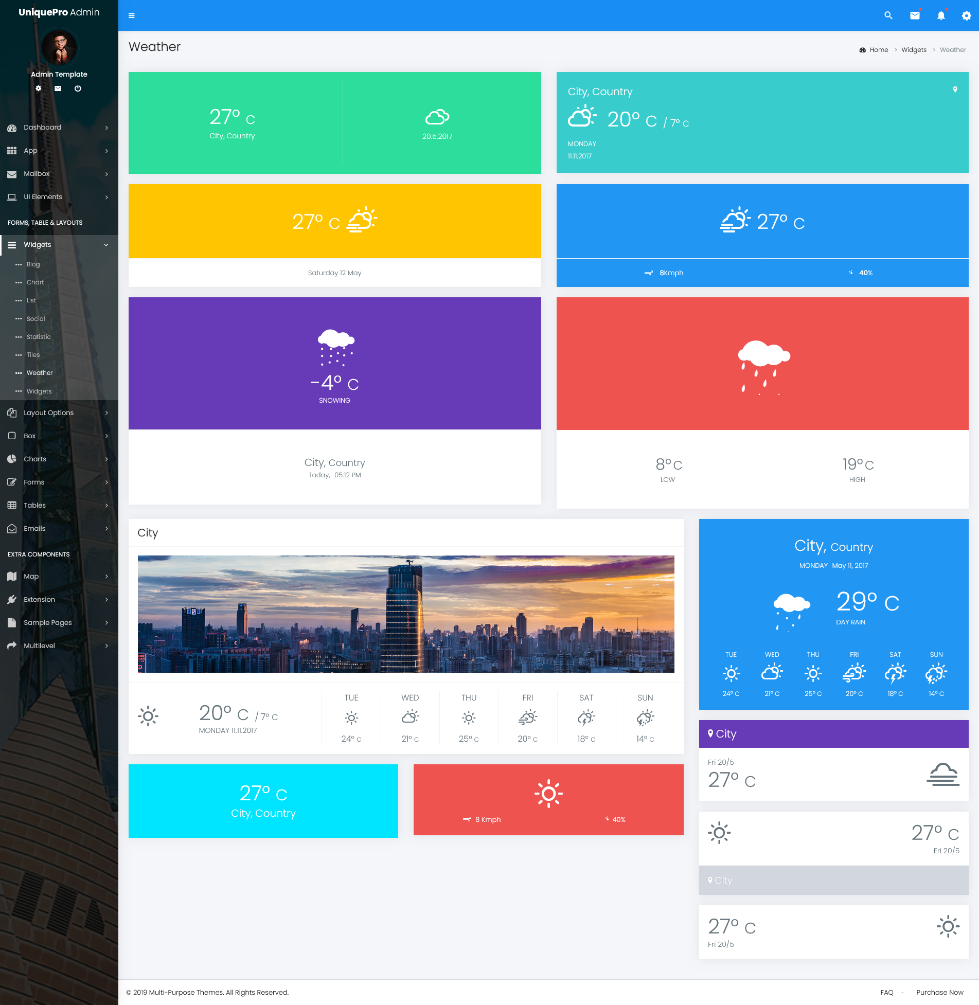 Admin Dashboard Templates