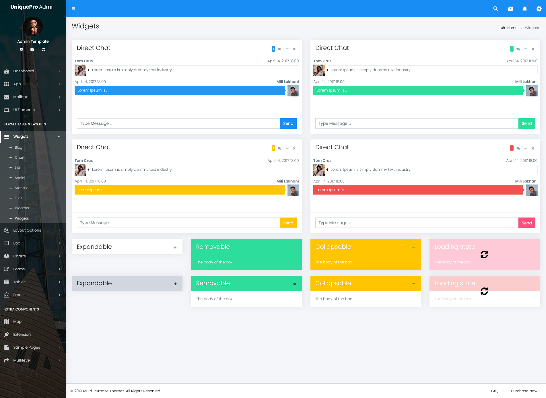 Admin Dashboard Templates