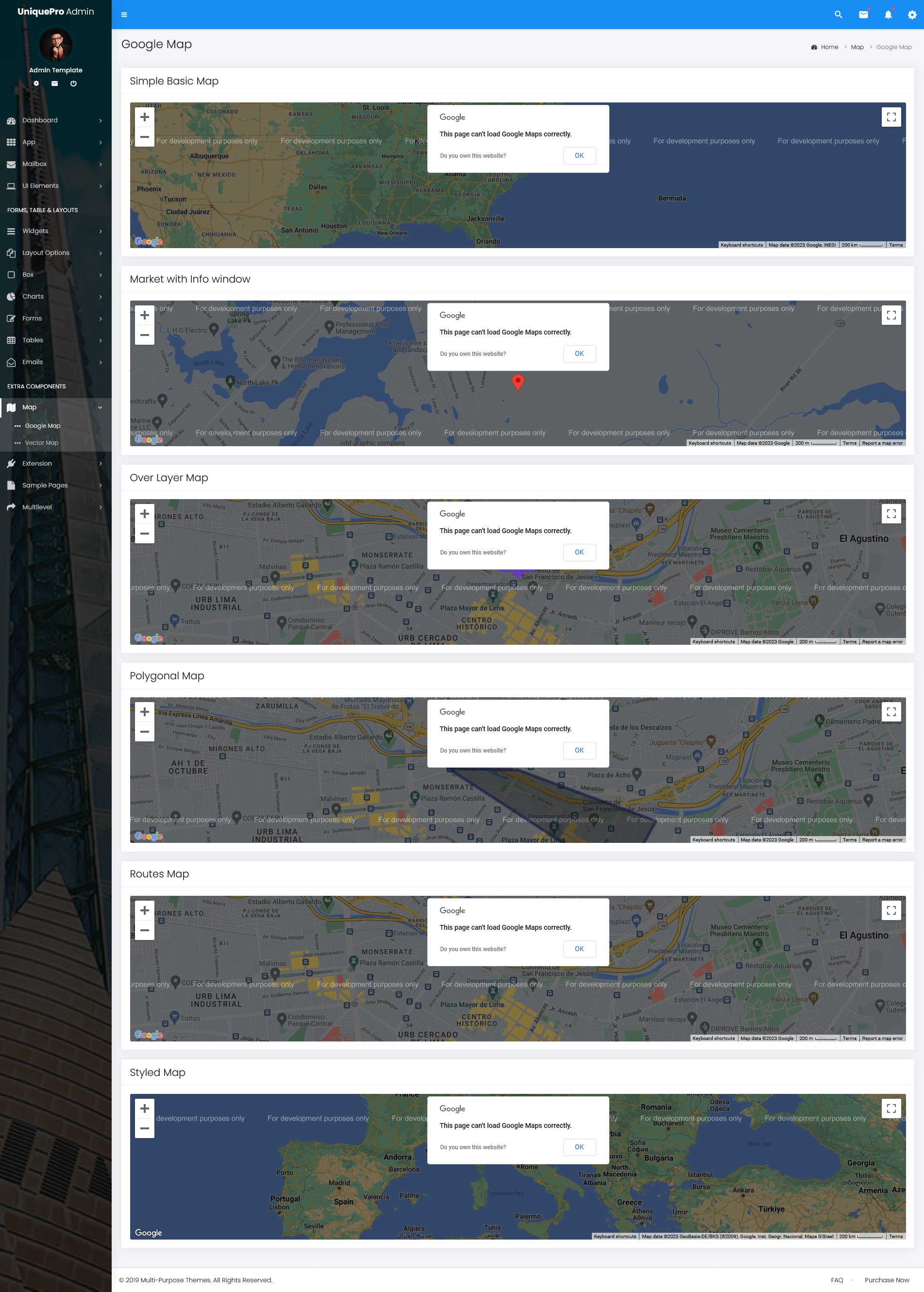 Admin Dashboard Templates