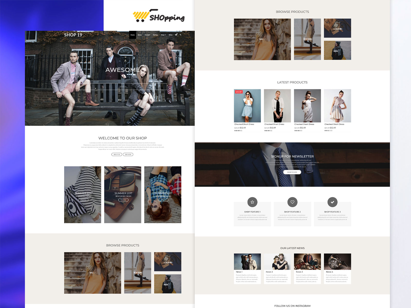 Shop – Responsive ECommerce HTML Template For Shopping Website