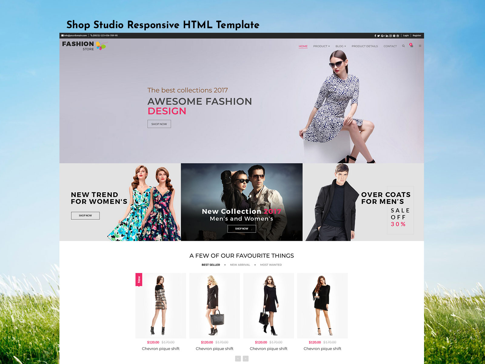 Shop Studio – Responsive HTML Template For Shopping Website