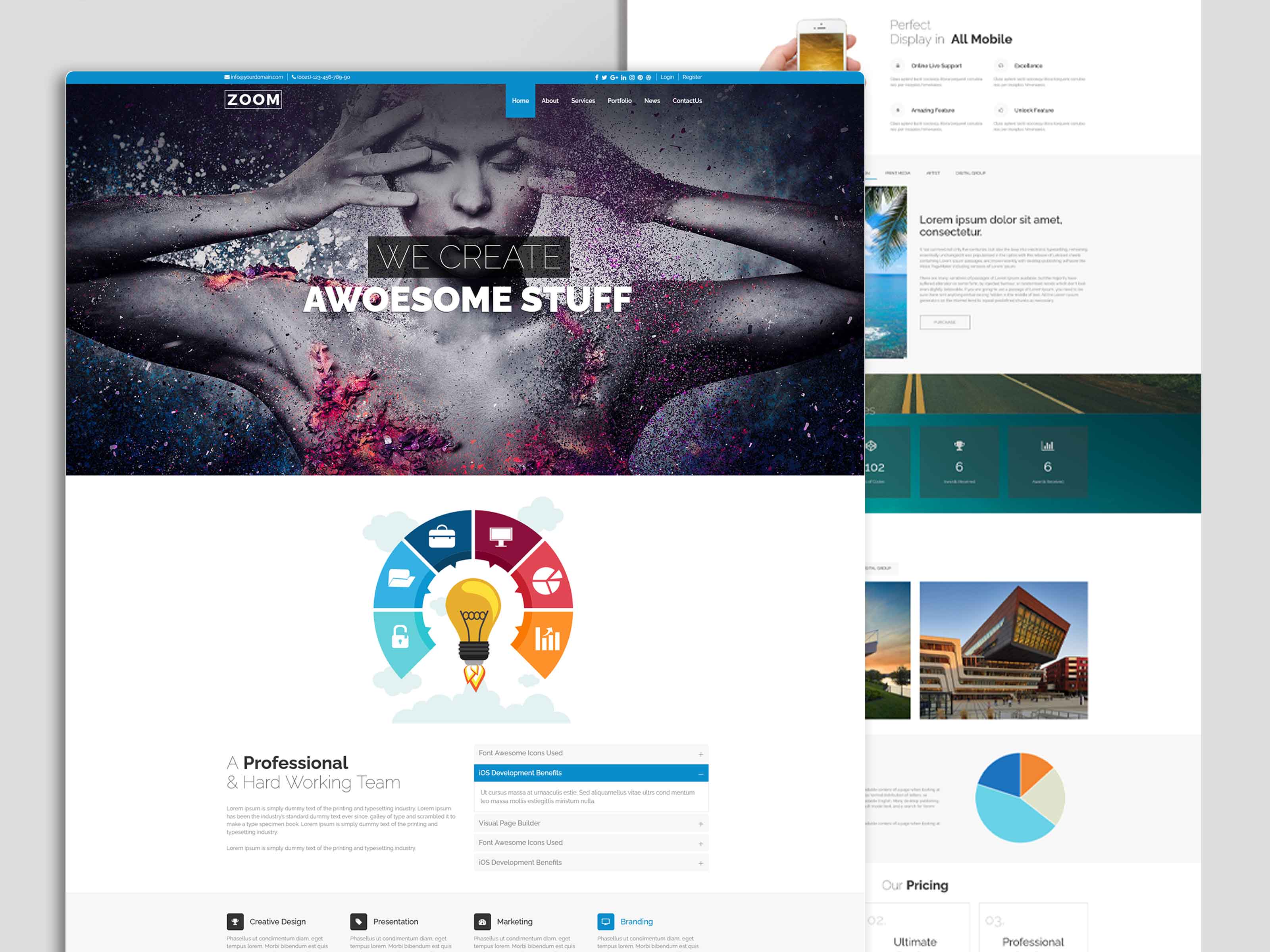 Zoom – Responsive HTML Template For Creative Agency Website