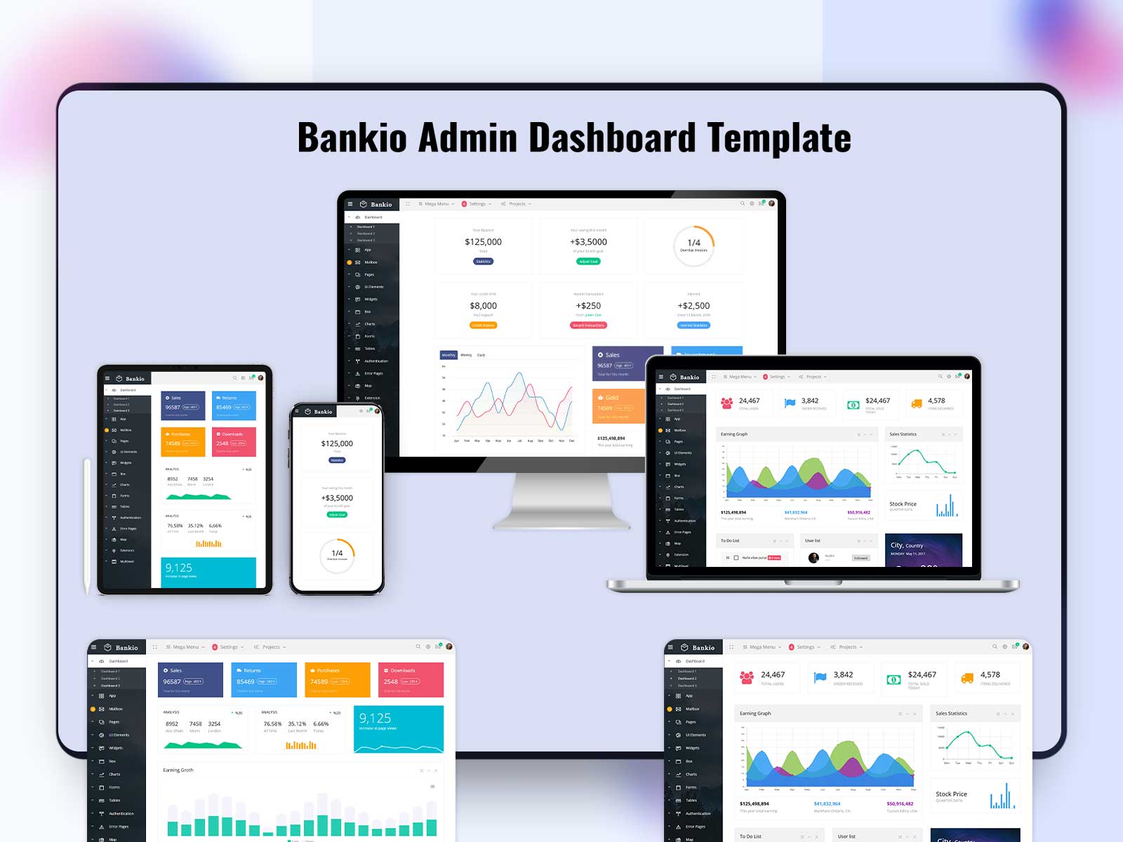 Bankio – Check Best Bootstrap 4 Admin Template To Make Your Website