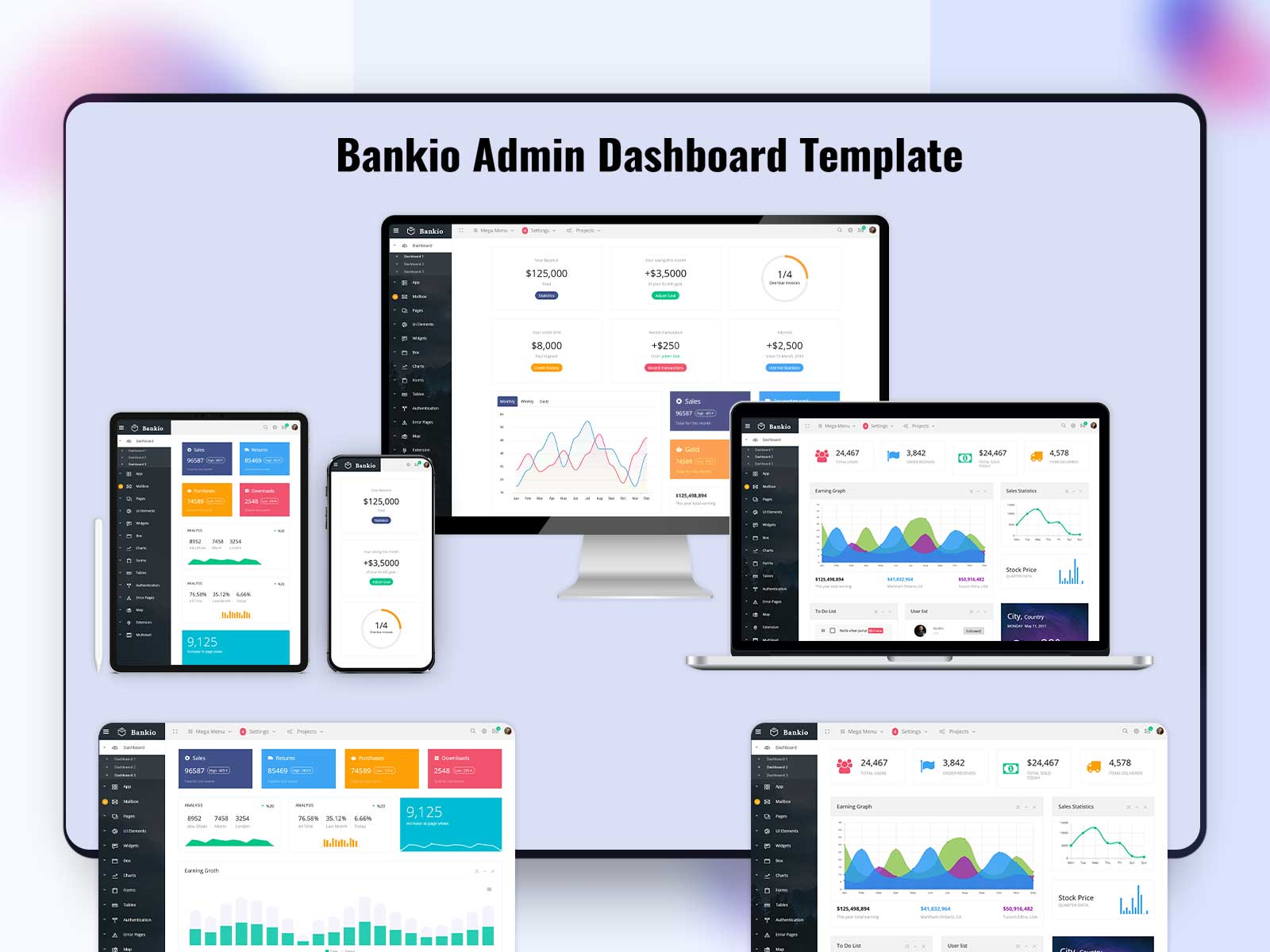 Bankio Admin Dashboard Template