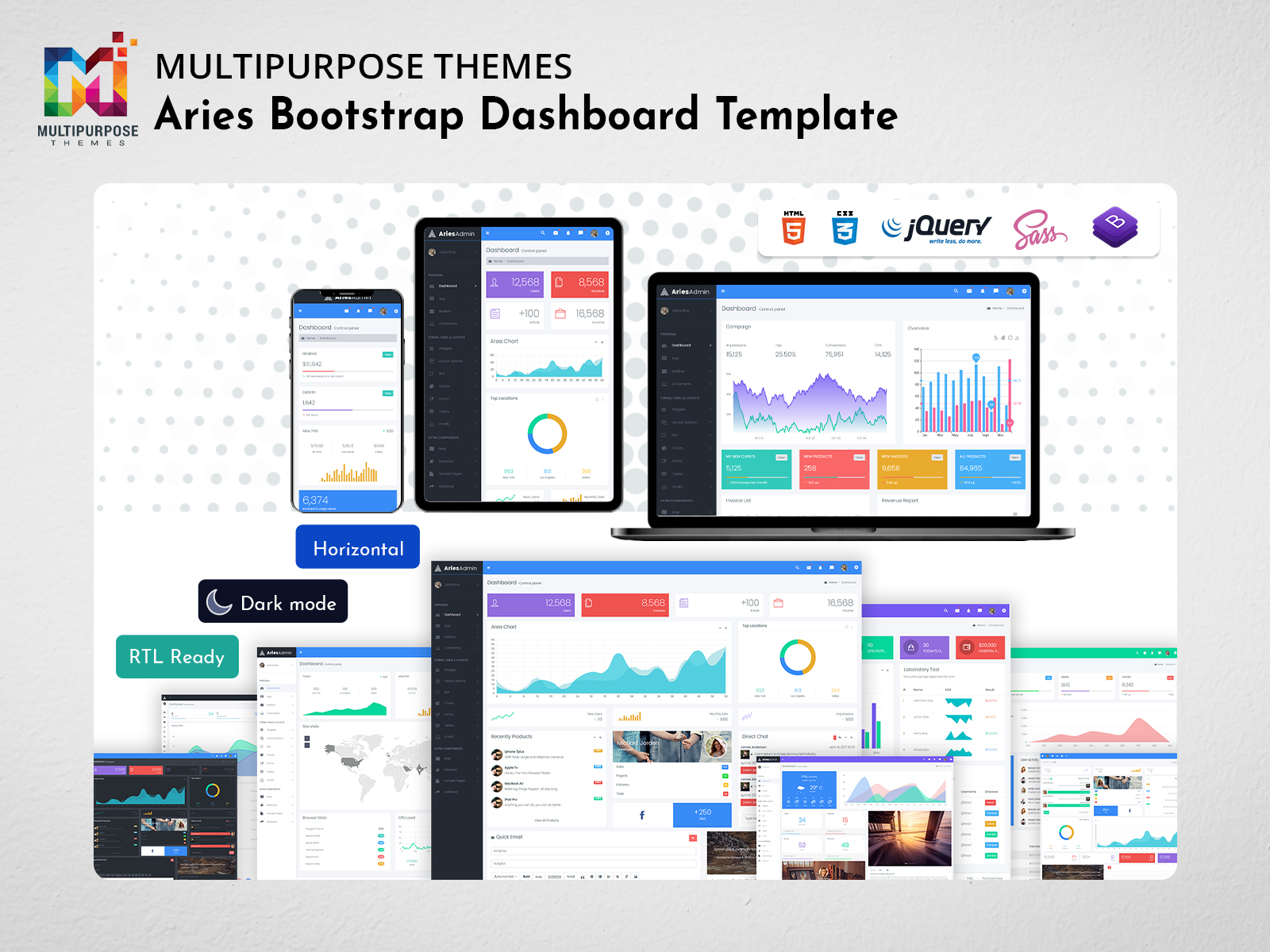 Find Aries Bootstrap 4 Admin Templates Dashboard For Your Project