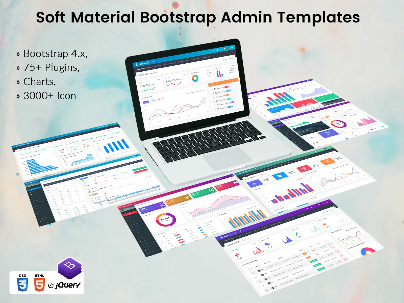 Soft Material – The Most Beautiful Bootstrap Admin Template Of 2023