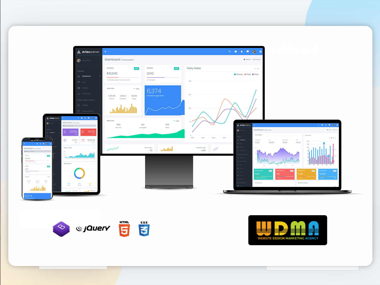 Boost Your Web Developing With Bootstrap Admin Web App: Aries Admin