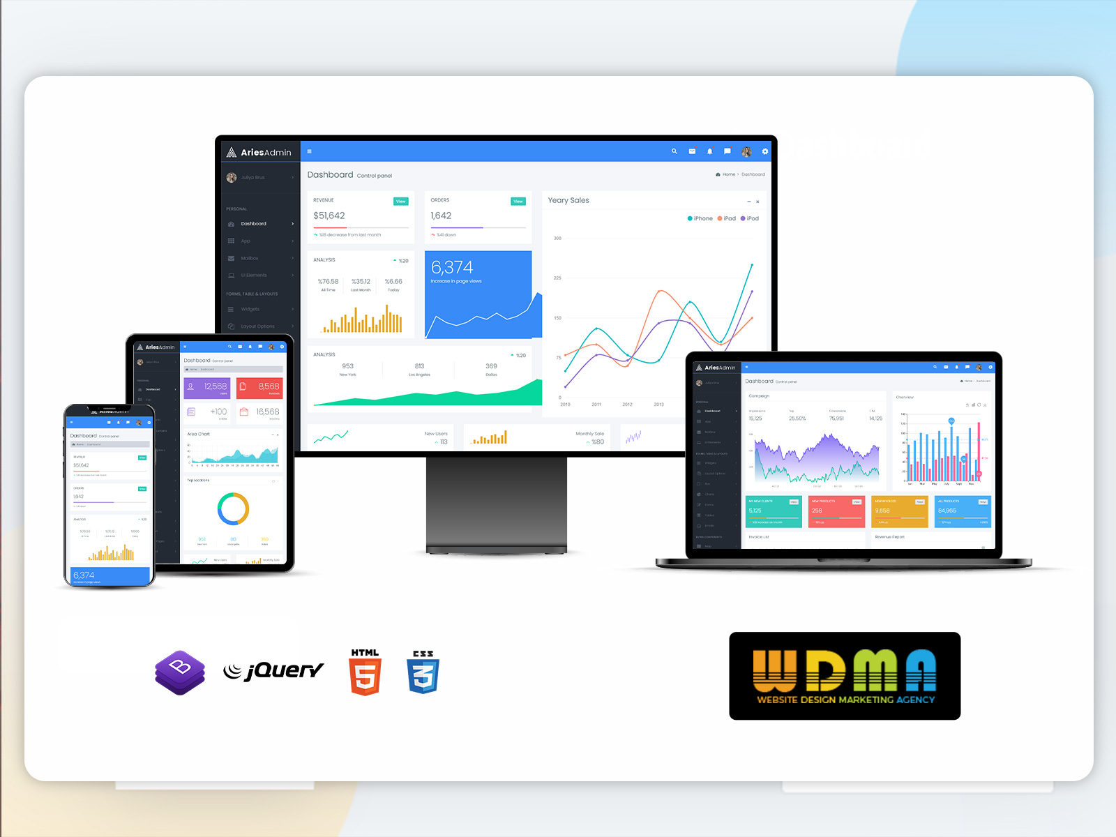 Bootstrap Admin Web App