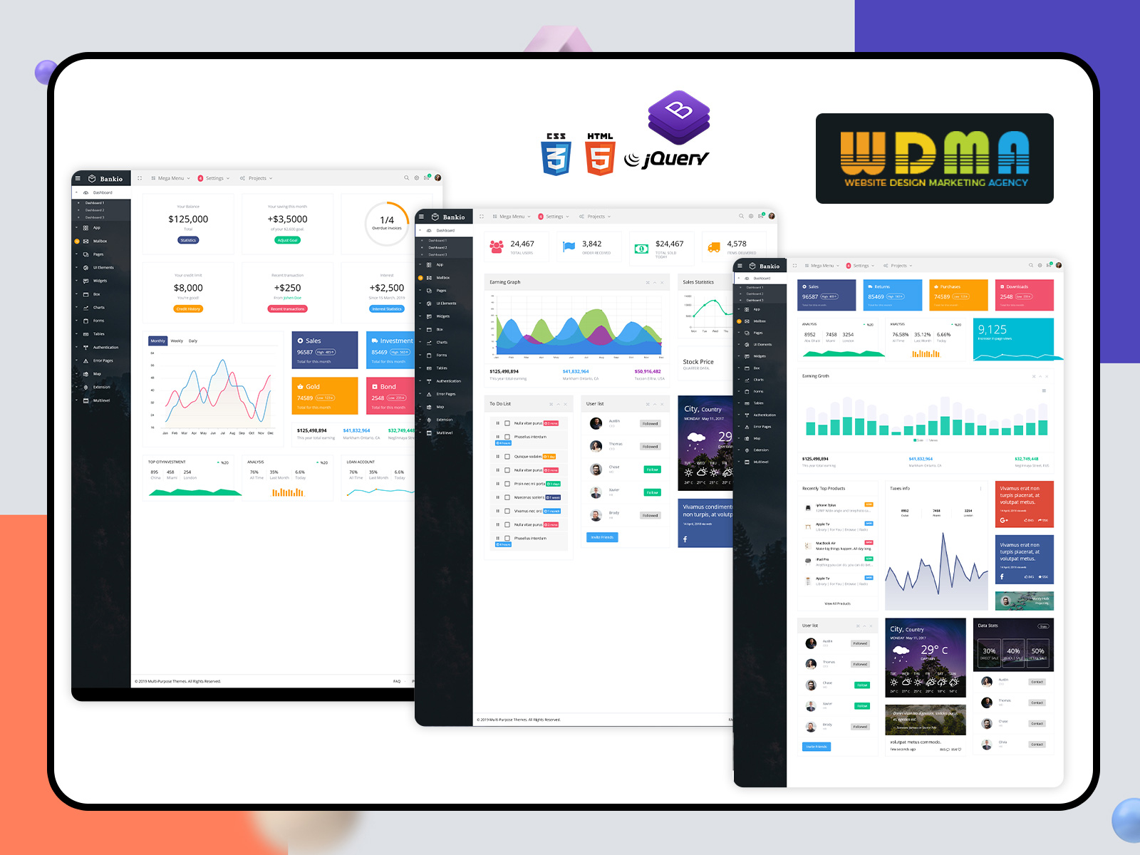 Boost Your Banking Web Design With Bootstrap UI Kit: Bankio