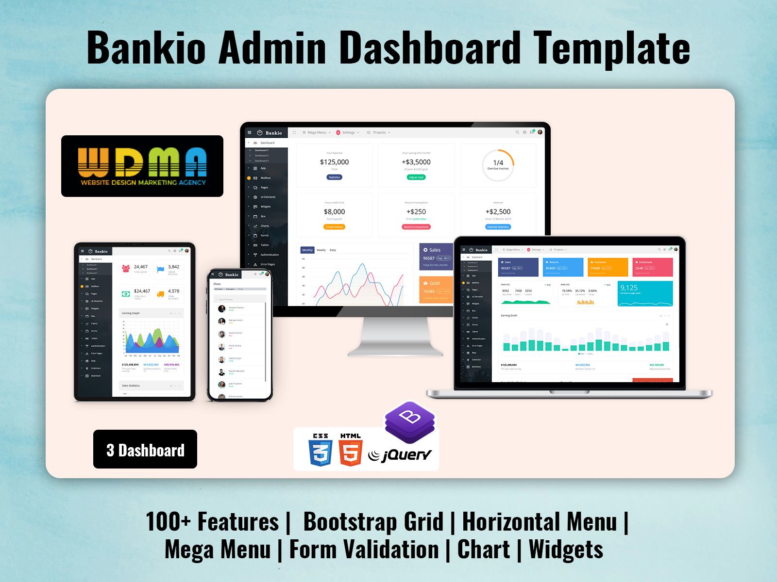 Bankio Bootstrap Admin Template: Your Comprehensive Financial Management Solution